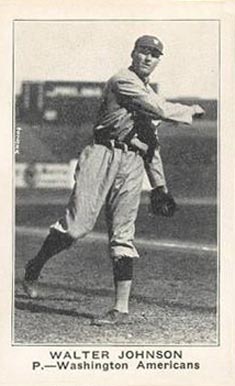 1922 Strip Card Walter Johnson #80 Baseball Card