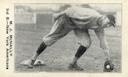 1922 Strip Card M.J. McNally # Baseball Card