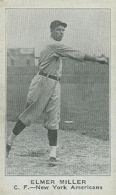 1922 Strip Card Elmer Miller # Baseball Card