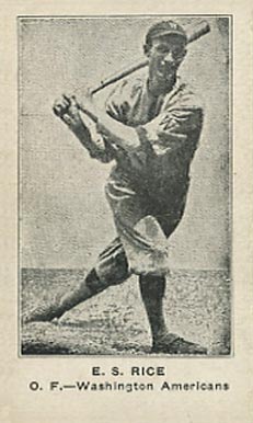 1922 Strip Card E.S. Rice # Baseball Card