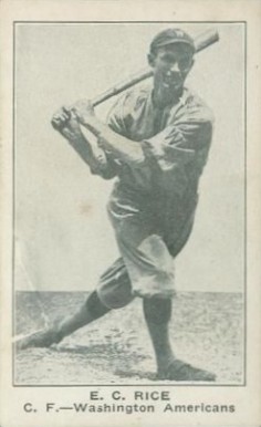 1922 Strip Card E.C. Rice # Baseball Card