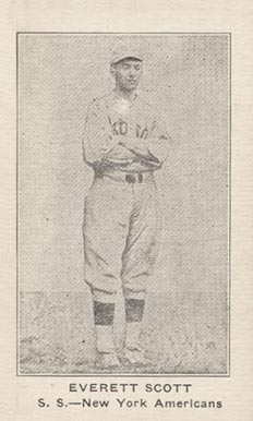 1922 Strip Card Everett Scott # Baseball Card