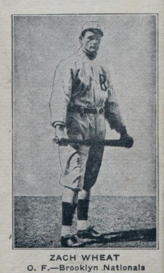 1922 Strip Card Zach Wheat # Baseball Card