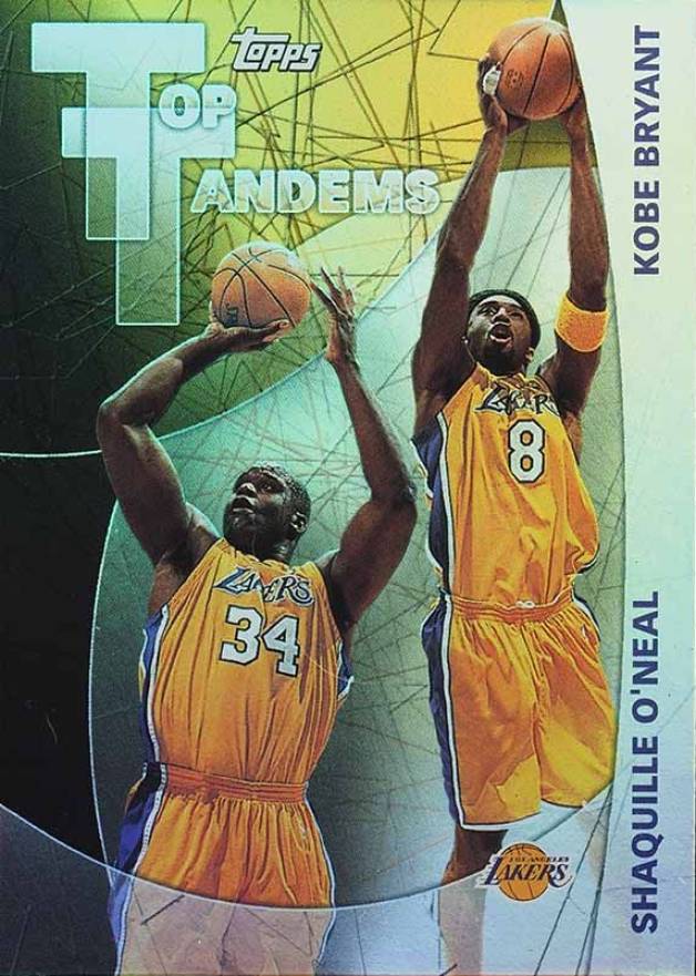 2002 Topps Top Tandem Kobe Bryant/Shaquille O'Neal #TT2 Basketball Card