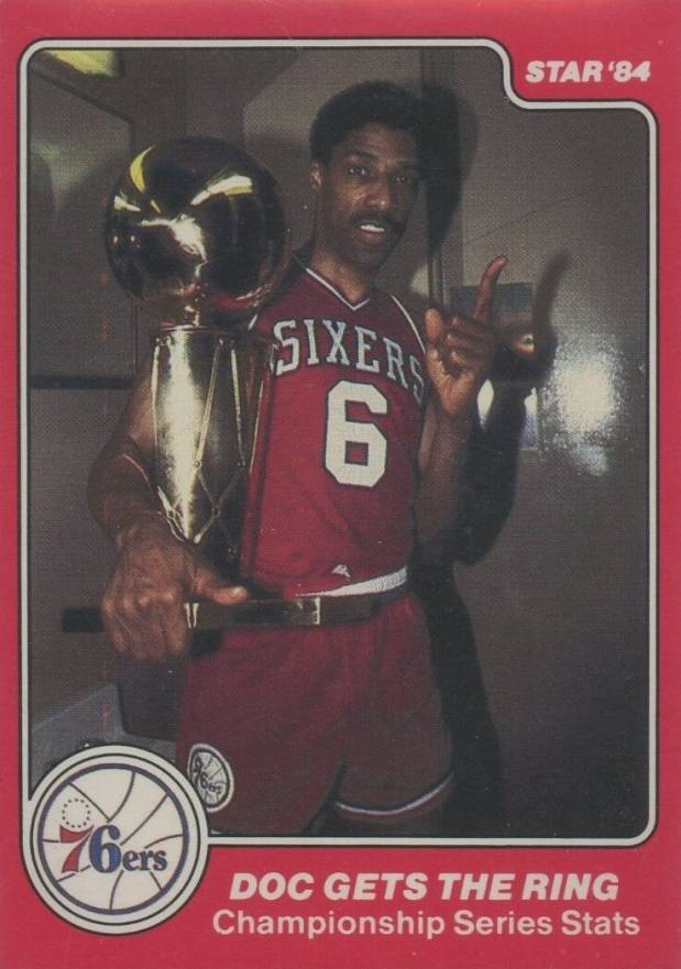 1983 Star Sixers Champions Julius Erving #22 Basketball Card