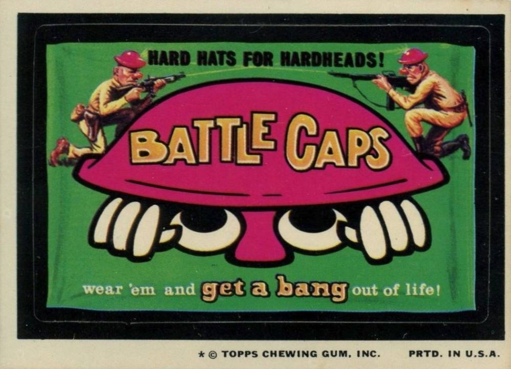 1975 Topps Wacky Packs 12th Series Battle Caps #12 Non-Sports Card