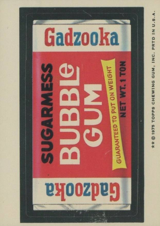 1975 Topps Wacky Packs 14th Series Sugarmess Bubble Gum # Non-Sports Card