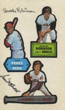 1968 Topps Action All-Star Stickers Robinson/Lefebvre/Chance # Baseball Card