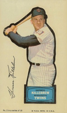 1968 Topps Action All-Star Stickers Harmon Killebrew #14 Baseball Card
