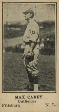 1925 Strip Card Max Carey # Baseball Card