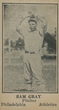 1925 Strip Card Sam Gray # Baseball Card
