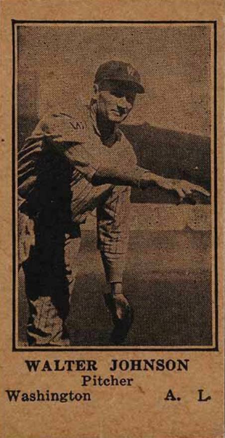 1925 Strip Card Walter Johnson #32 Baseball Card