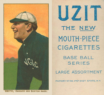1909 White Borders UZIT Smith, Chicago and Boston Amer. #449 Baseball Card