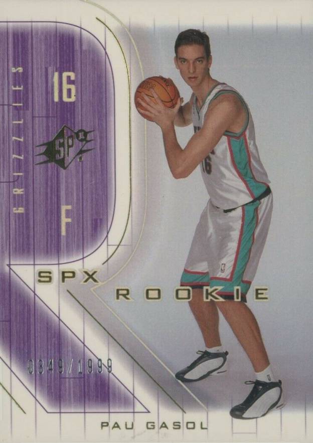2001 SPx Pau Gasol #140 Basketball Card