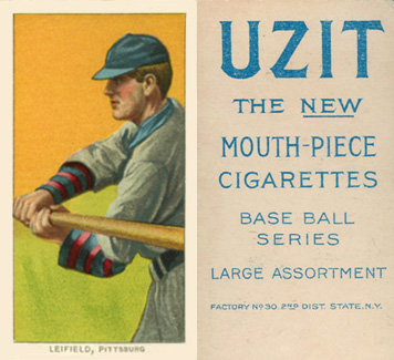 1909 White Borders UZIT Leifield, Pittsburgh #281 Baseball Card