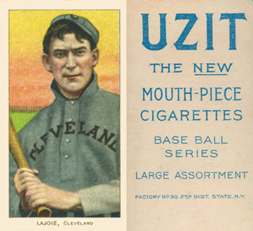 1909 White Borders UZIT Lajoie, CLeveland #271 Baseball Card
