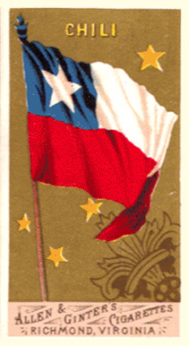 1887 Allen & Ginter Flags of All Nations Chili # Non-Sports Card