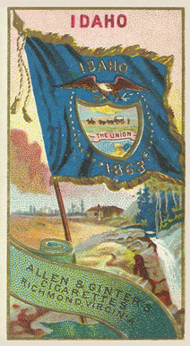 1888 Allen & Ginter Flags of States & Territory Idaho # Non-Sports Card
