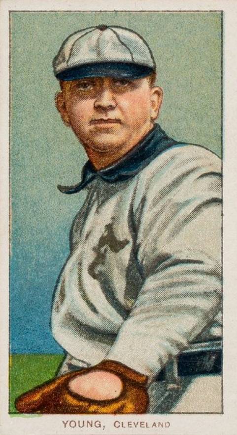 1909 White Borders Hindu-Red Young, Cleveland #521 Baseball Card
