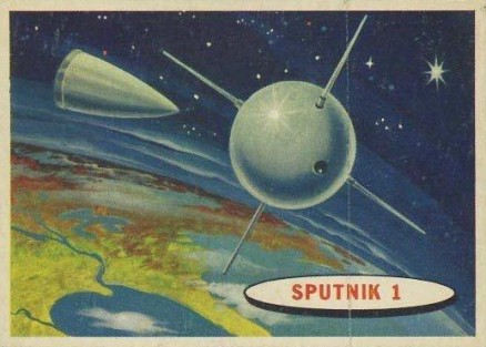 1957 Space Cards Sputnik I #1 Non-Sports Card