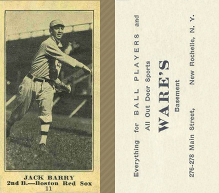 1916 Wares Jack Barry #11 Baseball Card