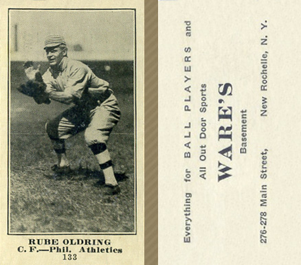 1916 Wares Rube Oldring #133 Baseball Card
