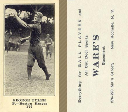1916 Wares Jim Scott #158 Baseball Card