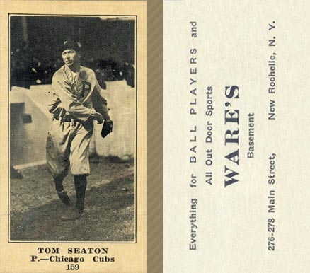 1916 Wares Tom Seaton #159 Baseball Card