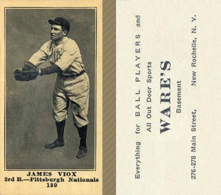 1916 Wares James Viox #180 Baseball Card