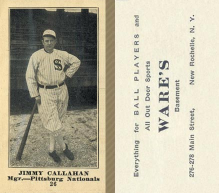 1916 Wares Jimmy Callahan #26 Baseball Card