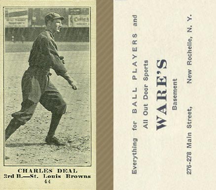1916 Wares Charles Deal #44 Baseball Card