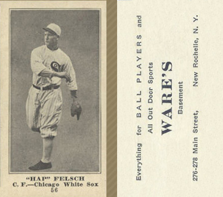 1916 Wares Hap Felsch #56 Baseball Card