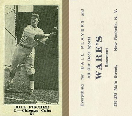 1916 Wares Bill Fischer #57 Baseball Card