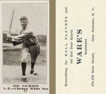 1916 Wares Joe Jackson #87 Baseball Card