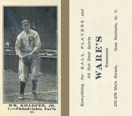 1916 Wares Wm. Killefer, Jr. #95 Baseball Card