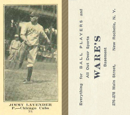 1916 Wares Jack Lapp #98 Baseball Card