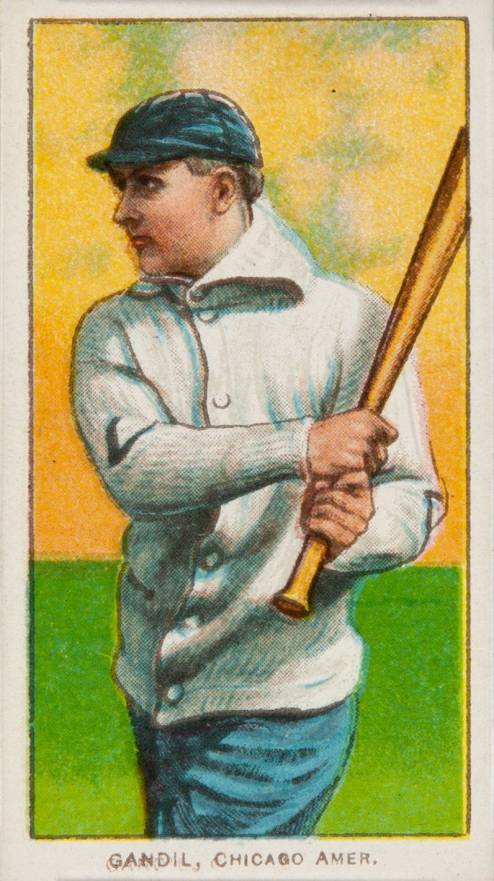 1909 White Borders Hindu-Red Gandil, Chicago Amer. #183 Baseball Card