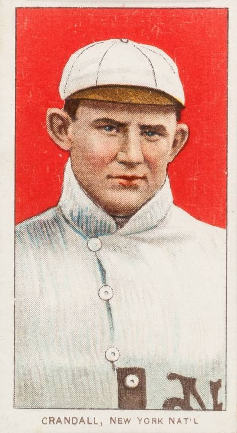 1909 White Borders Hindu-Red Crandall, New York Nat'L #108 Baseball Card