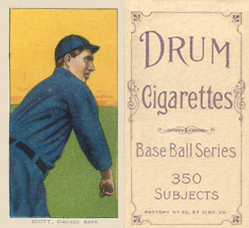 1909 White Borders Drum 350 Scott, Chicago Amer. #432 Baseball Card