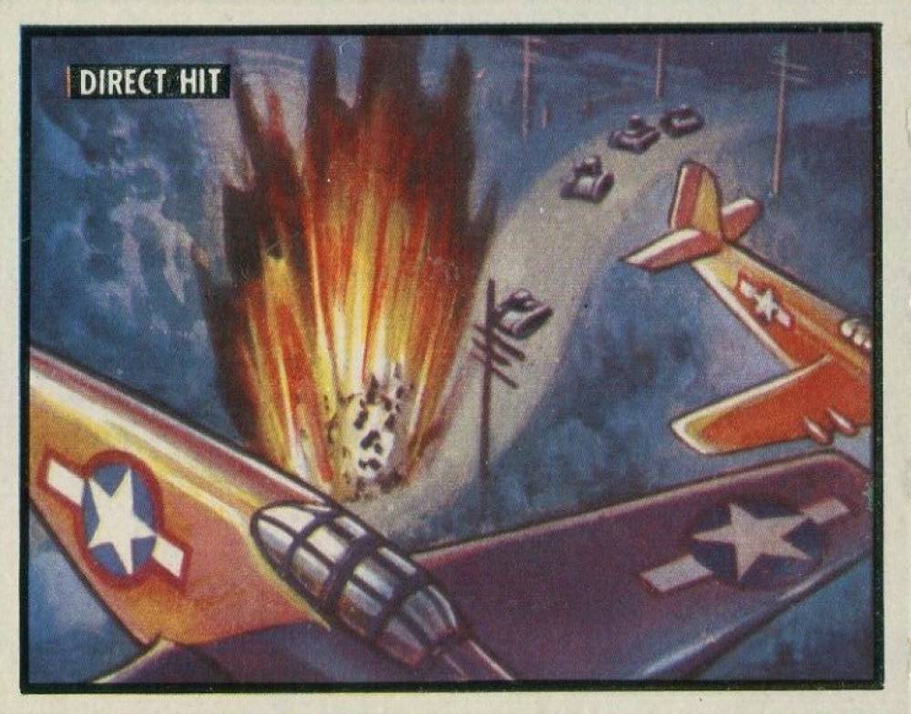 1950 Topps Freedom War Direct Hit #5 Non-Sports Card