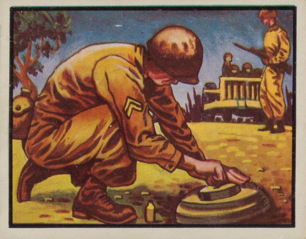 1950 Topps Freedom War Dangerous Work #13 Non-Sports Card