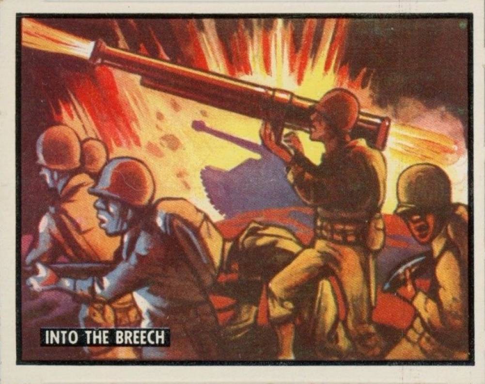 1950 Topps Freedom War Into the breech #19 Non-Sports Card