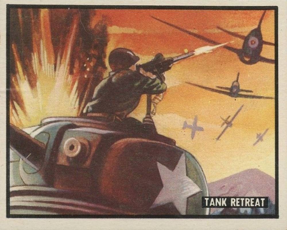 1950 Topps Freedom War Tank Retreat #45 Non-Sports Card