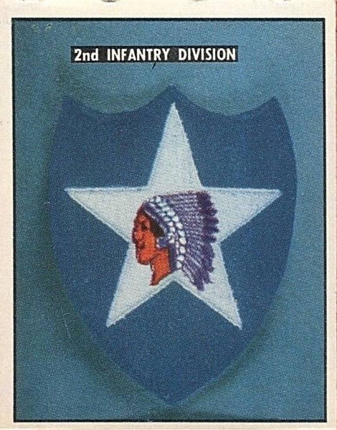 1950 Topps Freedom War 2nd Infantry Division #187 Non-Sports Card