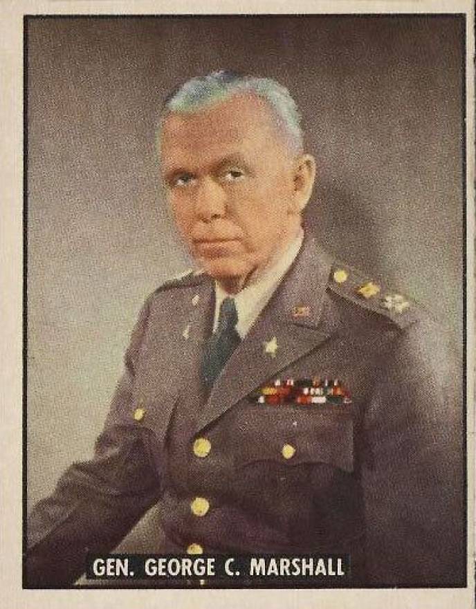1950 Topps Freedom War Gen. George C. Marshall #200 Non-Sports Card