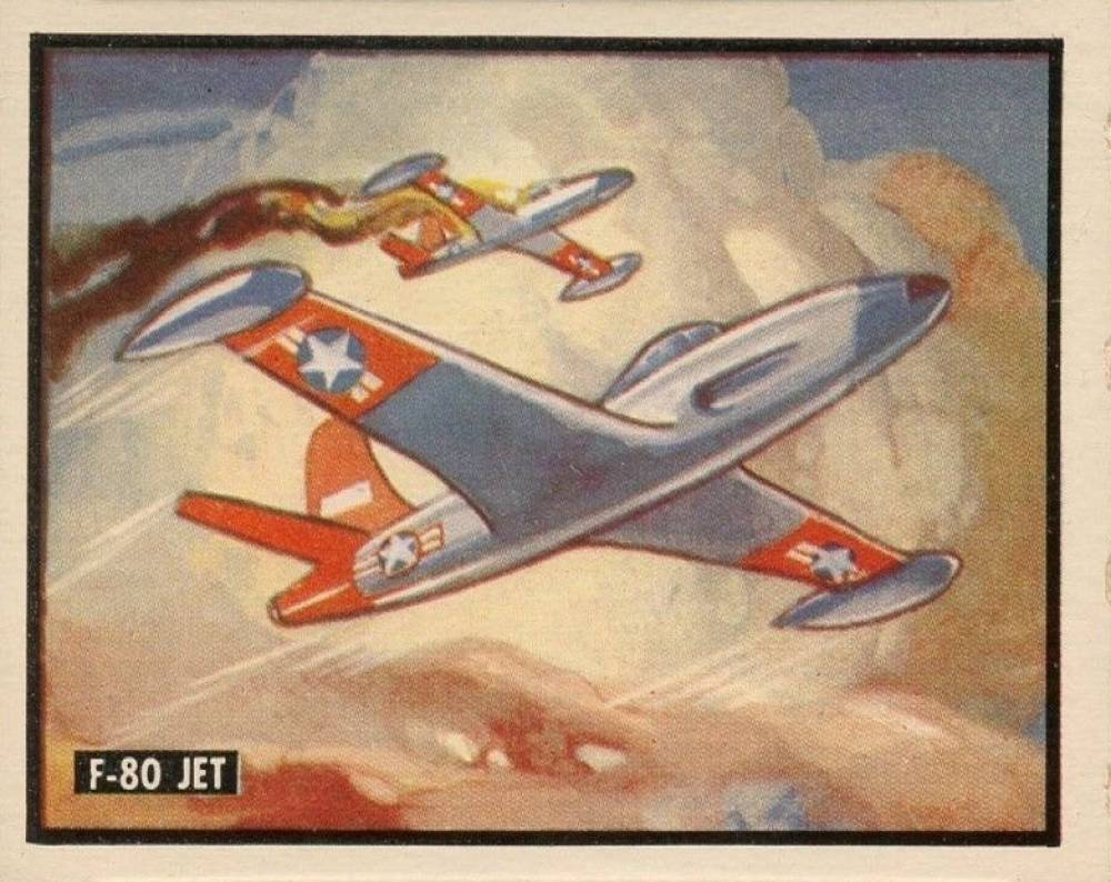 1950 Topps Freedom War F-80 Jet #59 Non-Sports Card