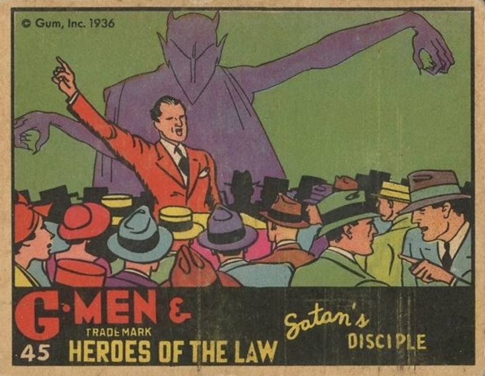 1936 G-Men & Heroes Satan's Disciple #45 Non-Sports Card