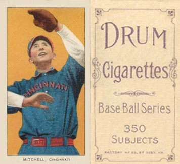 1909 White Borders Drum 350 Mitchell, Cincinnati #339 Baseball Card