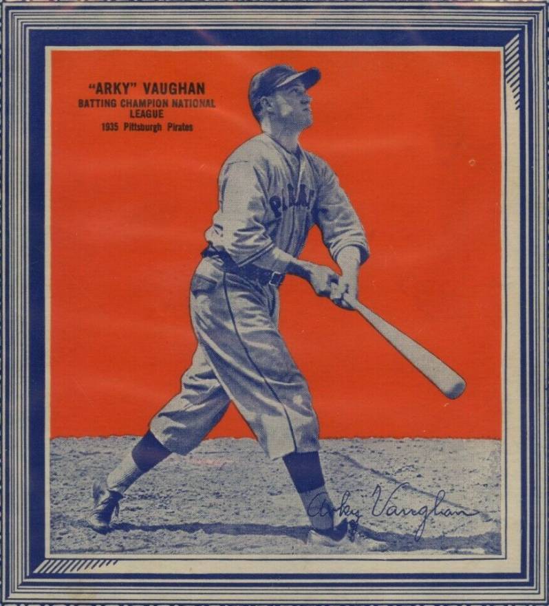 1936 Wheaties-Series 3 Hand Cut Arky Vaughan # Baseball Card
