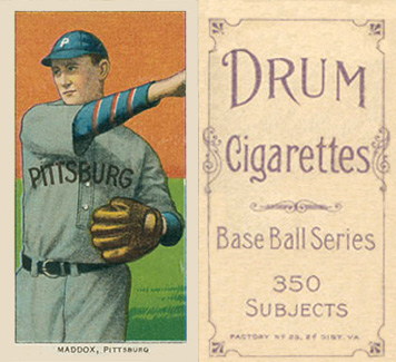 1909 White Borders Drum 350 Maddox, Pittsburgh #294 Baseball Card
